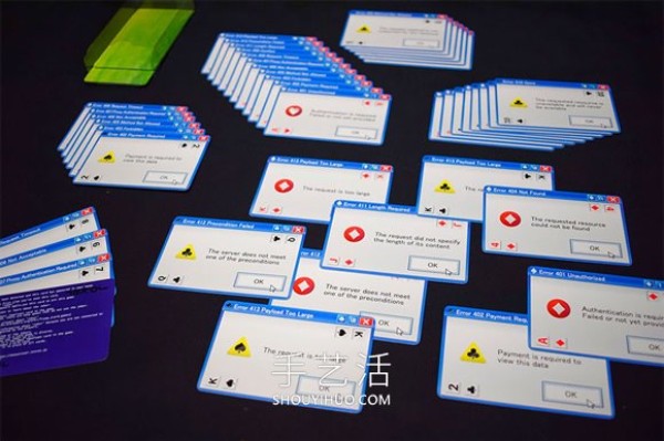 "Error Window" playing cards! Save IE browser crash memories