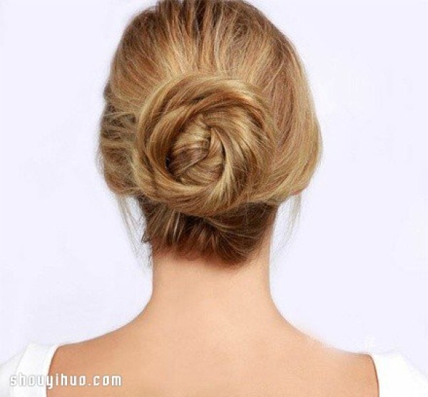 Super Beautiful Flower Bun Hair DIY Illustrated Tutorial for Girls with Long Hair, Look Over