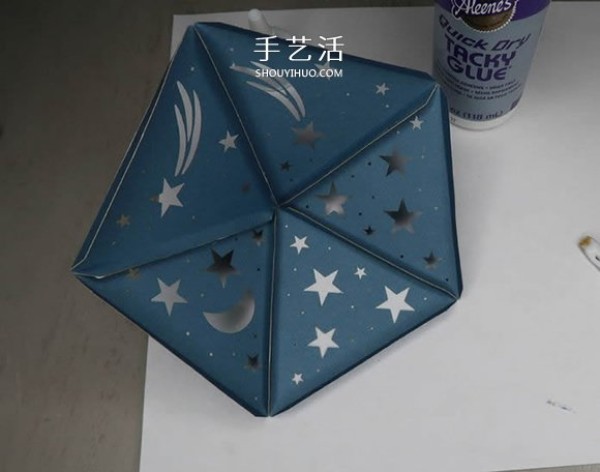 Tutorial on how to make your own icosahedral star projection lamp