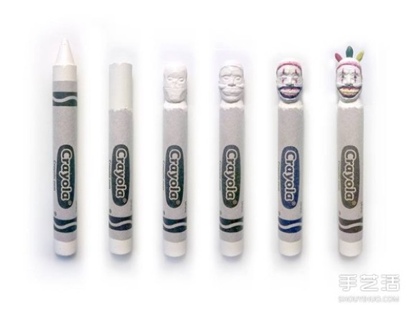 The fine crayon carvings are a handicraft that makes people rush to collect them