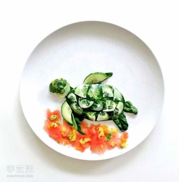 Art on the Plate uses vegetable and fruit kitchen waste to create a culinary canvas