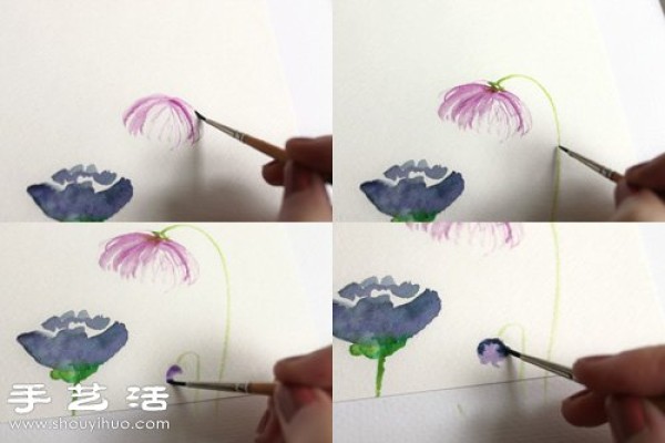 Watercolor Tutorial: Teach you how to paint various beautiful flowers in watercolor