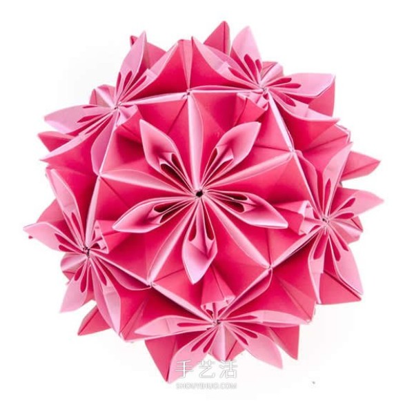 The three-dimensional paper ball flower art that combines the beauty of Japanese medicinal jade and mathematical geometry