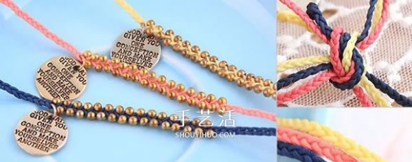 DIY beaded woven bracelet with pendant is full of lively and cute atmosphere