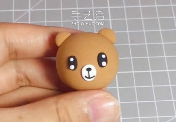 Tutorial on how to make a Douyin celebrity bear by hand using ultra-light clay