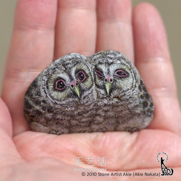 DIY ordinary stones into cute palm-sized animals