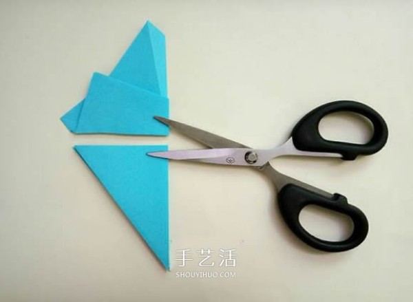 Five-cornered star origami illustration, how to fold an inner and outer double five-pointed star