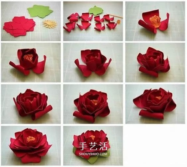 How to make handmade paper flowers with many beautiful paper flowers with complete illustrations