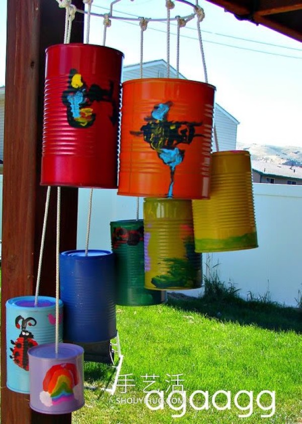 Reuse old waste! Tutorial on homemade creative spring wind chimes