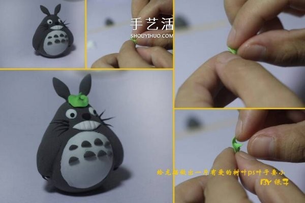 How to make Totoro with ultra-light clay, detailed instructions on how to make Totoro with clay