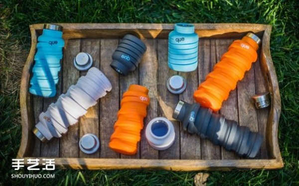 Drink more, drink less, and get the design of a retractable, portable water bottle