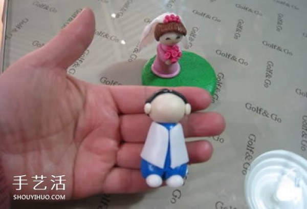 How to make soft clay wedding dolls and beautiful wedding decorations