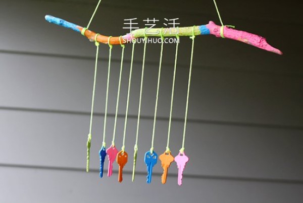 Reuse old waste! Tutorial on homemade creative spring wind chimes