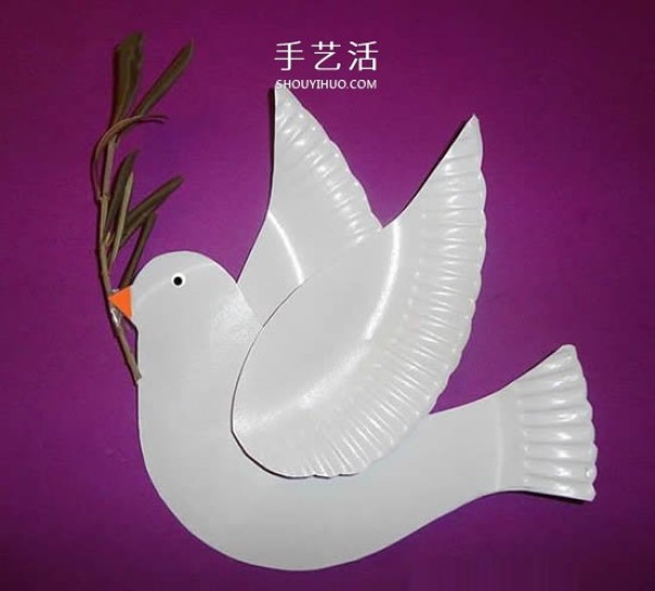 Paper plate waste recyclingHow to hand-make a peace dove for National Day