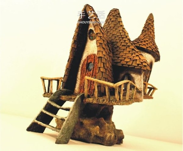 DIY from waste: How to make a realistic fairy tale house model