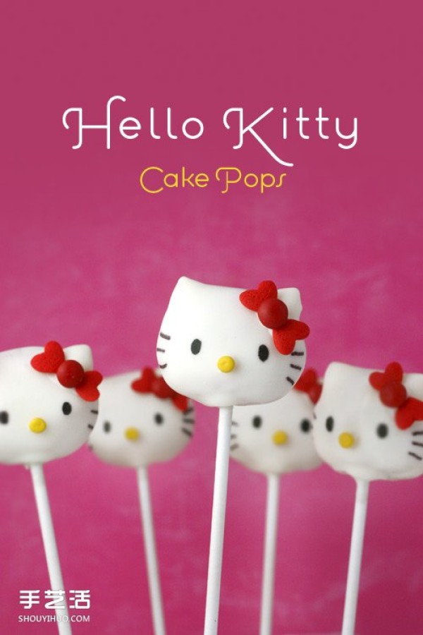 Homemade Hello Kitty cake pops are super delicious and cuter! 