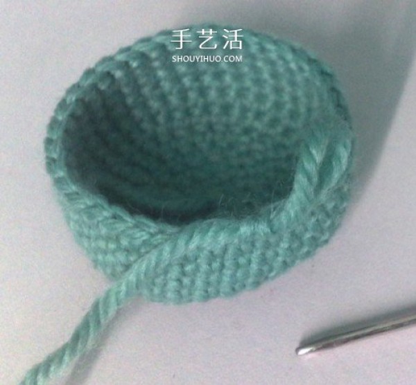 How to knit a storage basket with handles and crochet a small woolen basket