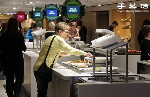 Seafood buffet on Swedish cruise ship