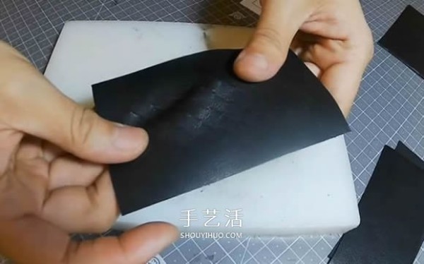 How to make a homemade leather woven card holder, fashionable mens style! 