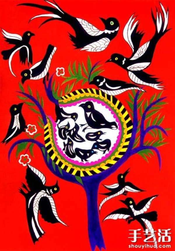 Appreciation of Ansai folk painting and art works