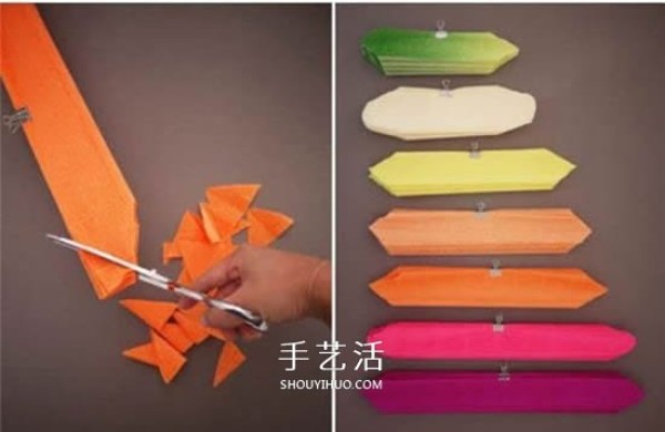 Seven colors are like a rainbow! How to make colorful paper flowers from crepe paper