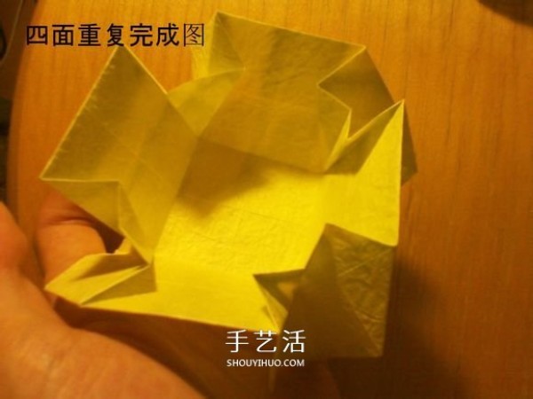 How to fold a Korean-style rose gift box, including the folding method of the lid and box body