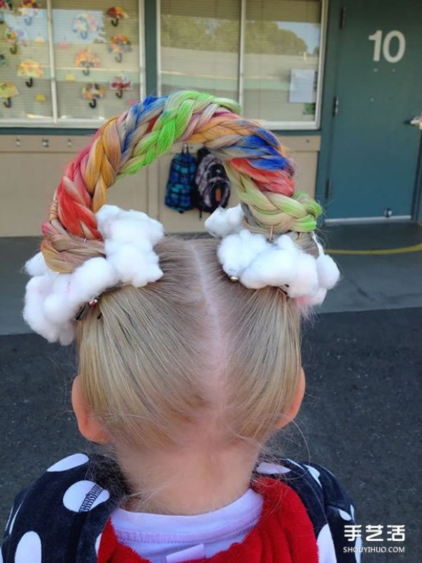 Childrens crazy hairstyles have no limits and strange hairstyles that have never been thought of