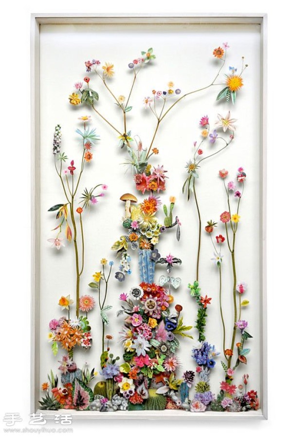 Plant and flower collage DIY beautiful and poetic decorative painting