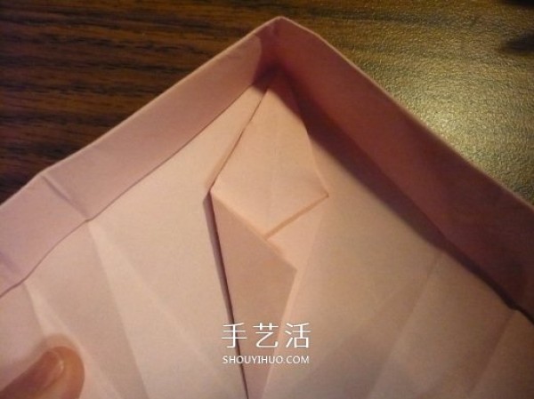 Heart-shaped gift box origami method and how to fold a covered and covered love box with illustrations