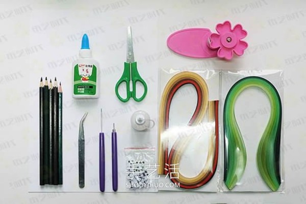 Leaves and ants! Simple and interesting DIY tutorial on paper quilling