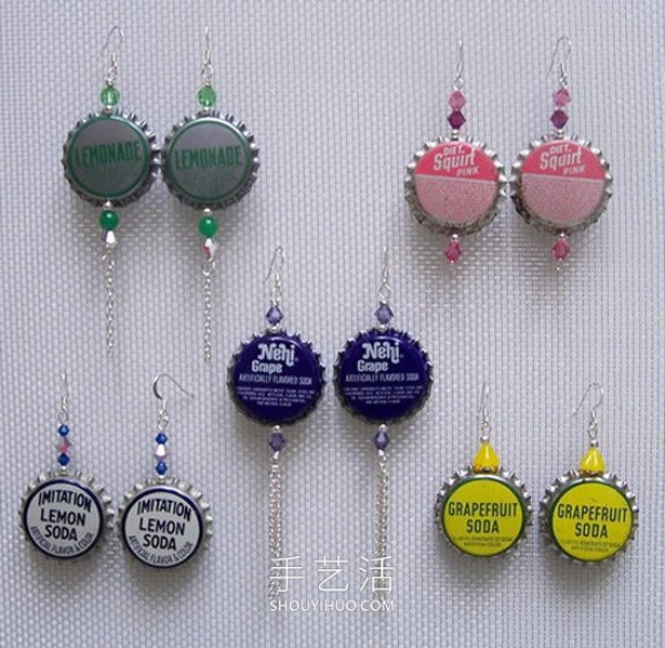 The best for the uninhibited you! Turn bottle caps into treasures with DIY personalized earrings