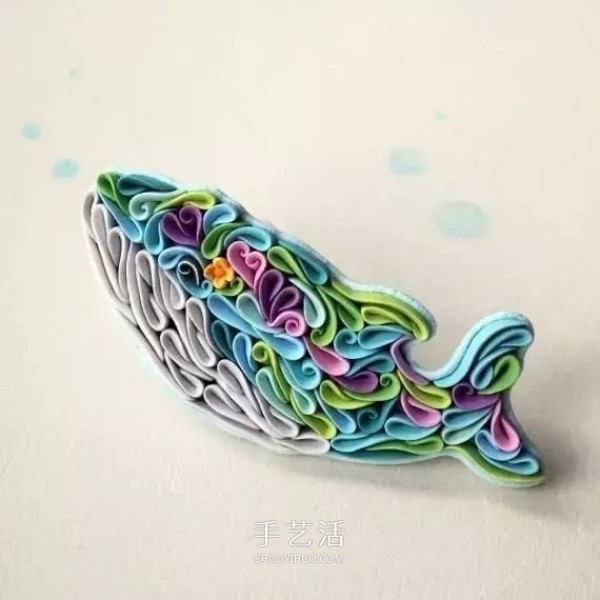 Like exquisite quilling paper! The charming soft clay animal works of the Russian girl