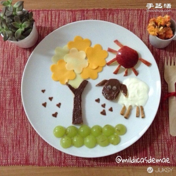 A Brazilian mother DIYs creative platters for her picky daughter