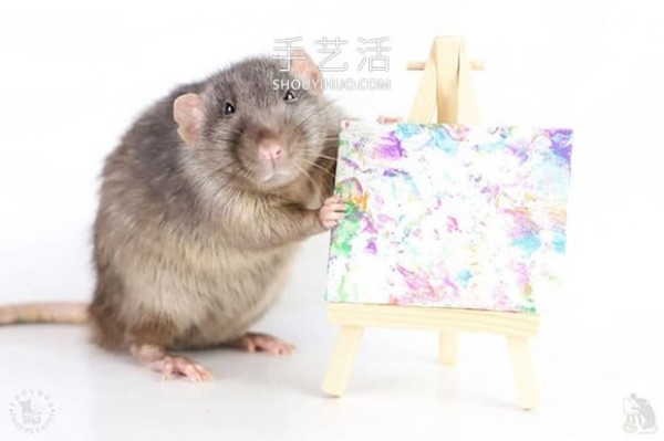 The miniature paintings created by the talented mouse have been sold out! 