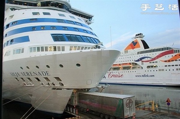 Seafood buffet on Swedish cruise ship