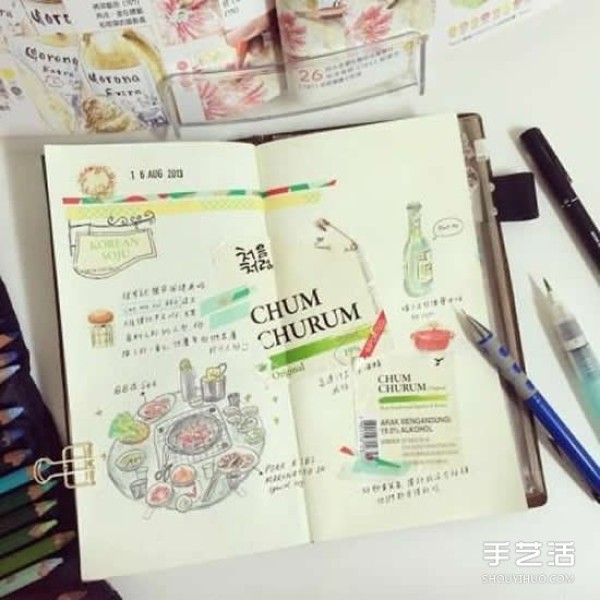 The travel diary made by a Malaysian girl is so cute! 