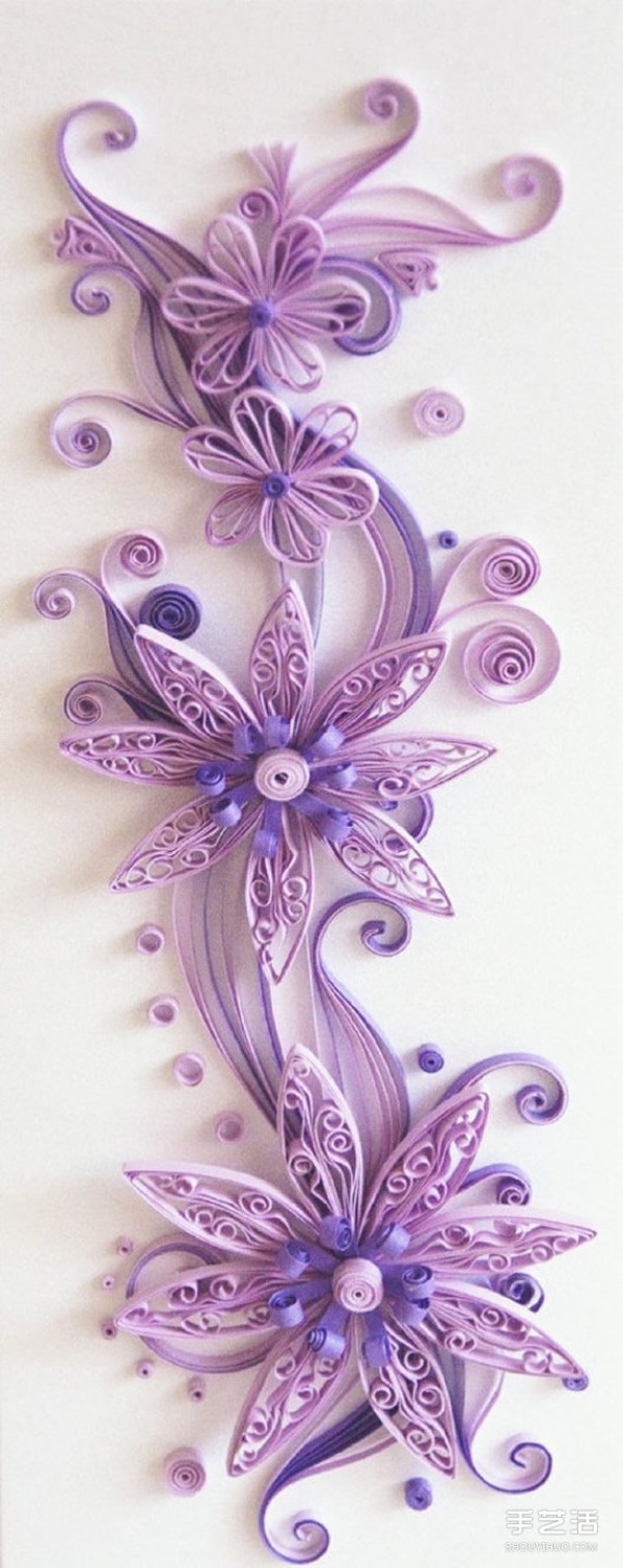 Exquisite three-dimensional paper quilling works, beautiful three-dimensional paper quilling pictures