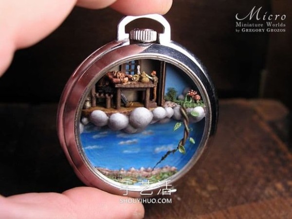 Antique pocket watch transforms into a miniature world! Nostalgic Objects DIY Mini Fantasy Fairy Tale