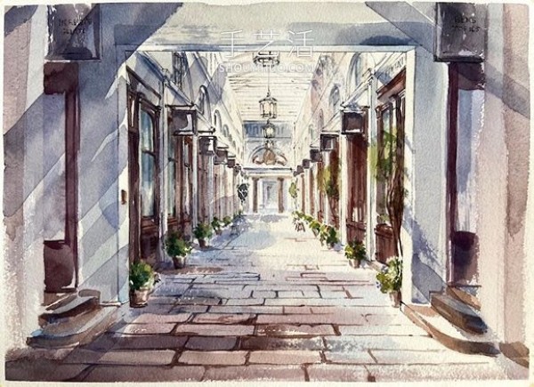 Exquisite watercolor captures the magic of strolling through Europes ancient cities