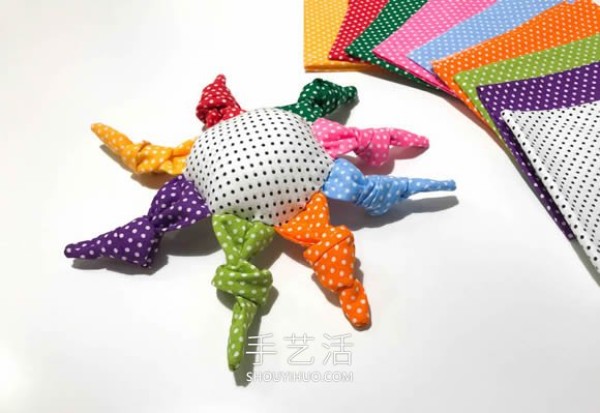 Rainbow sun theme! Super cute fabric baby toy making tutorial