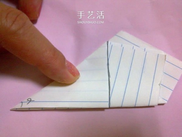 Illustration of how to fold a five-petal rose, it looks better than a Kawasaki rose! 