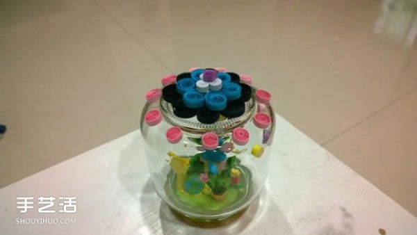 Tutorial on small handicrafts on paper: a little girls beautiful private garden