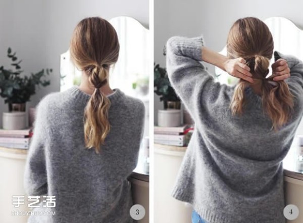 The charming little secret behind it: a simple and easy-to-use low ponytail hairstyle