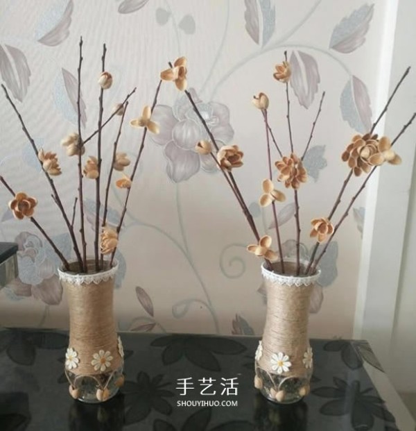 How to make handmade flower arrangements from pistachio shells