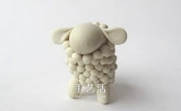 Ultra-light clay DIY diagram of making long-horned lamb and horned sheep clay