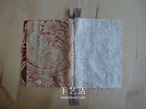 How to make a double-layer zipper cloth bag, homemade fabric zipper bag DIY diagram