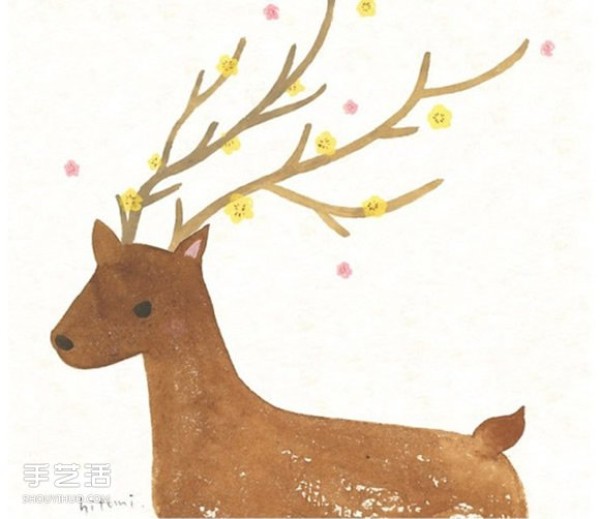 Hitomi Inoue: A fresh and fresh watercolor painting with elegant colors and full of childlike interest