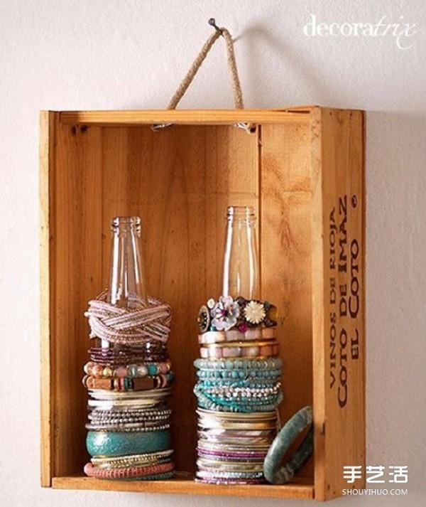 Simple and practical creative DIY method for storing jewelry