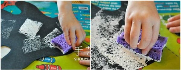 Halloween Sponge Coloring Ghost Handmade Tutorial