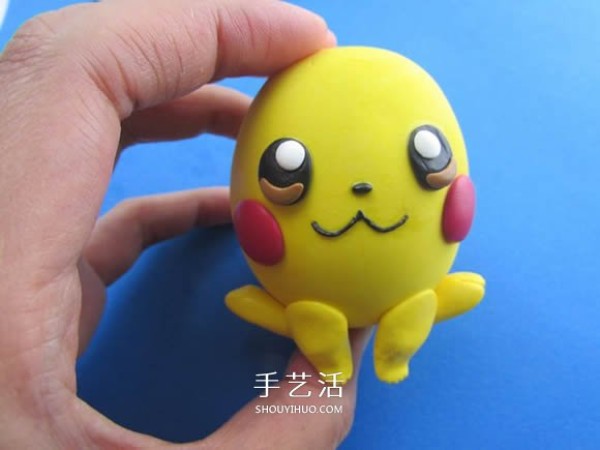 Illustrated tutorial on how to make ultra-light clay Pikachu